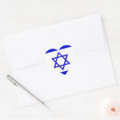 Vlag van Israël Hart Sticker (Envelop)