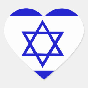 Vlag van Israël Hart Sticker