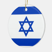 Vlag van Israël Keramisch Ornament (Links)