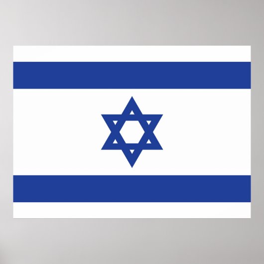 Vlag van Israël Poster (Voorkant)