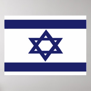 Vlag van Israël Poster