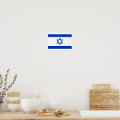Vlag van Israël Poster (Keuken)