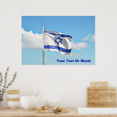 vlag van Israël Poster (Keuken)