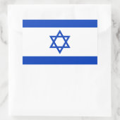 Vlag van Israël Rechthoekige Sticker (Tas)