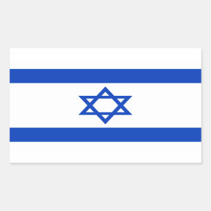Vlag van Israël Rechthoekige Sticker