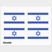 Vlag van Israël Rechthoekige Sticker (Vel)