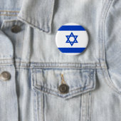 Vlag van Israël Ronde Button 5,7 Cm (In situ)