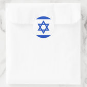 Vlag van Israël Ronde Sticker (Tas)