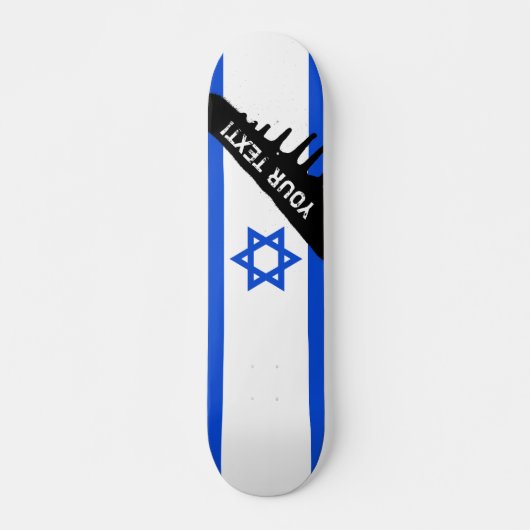 Vlag van Israël Skateboard (Voorkant)