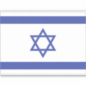 Vlag van Israël Sticker (Voorkant)