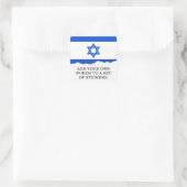 Vlag van Israël Vierkante Sticker (Tas)