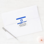 Vlag van Israël Vierkante Sticker (Envelop)