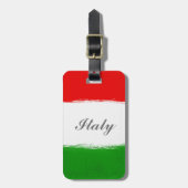 Vlag van Italië. Bagagelabel (Voorkant verticaal)