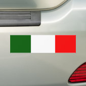 Vlag van Italië Bumpersticker (Op auto)