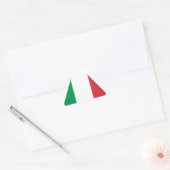 Vlag van Italië Driehoek Sticker (Envelop)