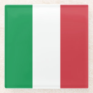 Vlag van Italië Glazen Onderzetter