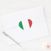 Vlag van Italië Hart Sticker (Envelop)