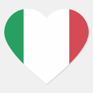 Vlag van Italië Hart Sticker