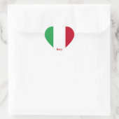 Vlag van Italië Hart Sticker (Tas)