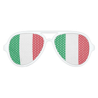 Vlag van Italië, Italiaanse vlag Fun Aviator Zonnebril