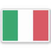 Vlag van Italië op maat gesneden  Sticker (Voorkant)