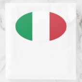 Vlag van Italië Ovale Sticker (Tas)