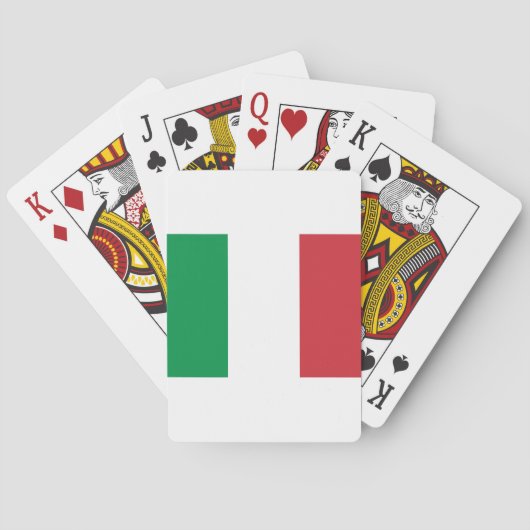 Vlag van Italië Pokerkaarten (Achterkant)