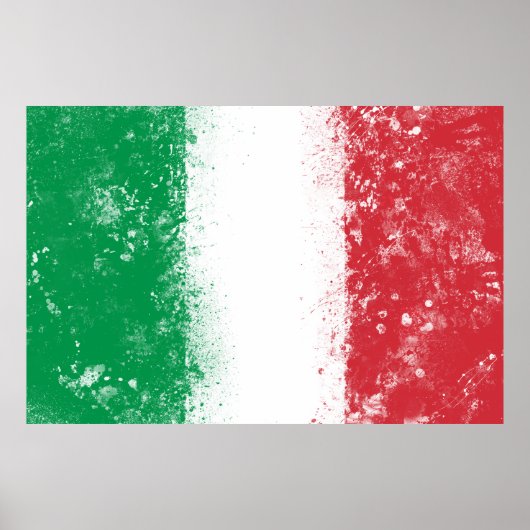Vlag van Italië Poster (Voorkant)