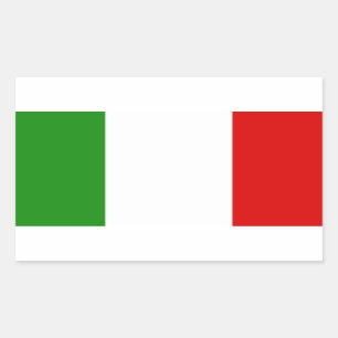 Vlag van Italië Rechthoekige Sticker