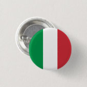 Vlag van Italië Ronde Button 3,2 Cm (Voorkant /achterkant)