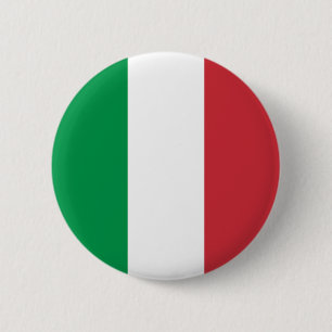 Vlag van Italië Ronde Button 5,7 Cm