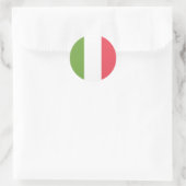 Vlag van Italië Ronde Sticker (Tas)