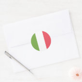 Vlag van Italië Ronde Sticker (Envelop)