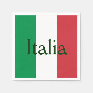 Vlag van Italië Servetten