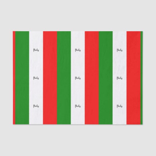 Vlag van Italië Tissuepapier (Voorkant)