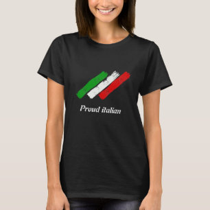 Vlag van Italië. Trots Italiaan. T-Shirt