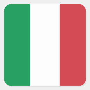 Vlag van Italië Vierkante Sticker