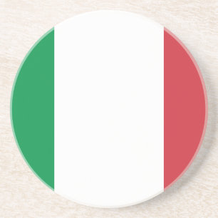 Vlag van Italië Zandsteen Onderzetter