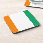Vlag van Ivoorkust - Drapeau de la Côte d'Ivoire Drankjes Onderzetter (Linkerzijde)
