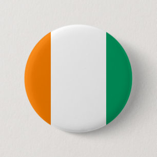 Vlag van Ivoorkust - Drapeau de la Côte d'Ivoire Ronde Button 5,7 Cm