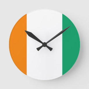 Vlag van Ivoorkust - Drapeau de la Côte d'Ivoire Ronde Klok