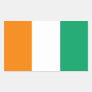 Vlag van Ivoorkust Rechthoekige Sticker