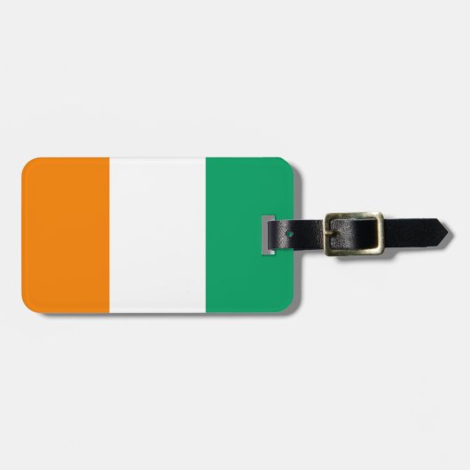 Vlag van Ivoriaanse Easy ID Personal Bagagelabel (Voorkant horizontaal)