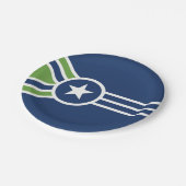 Vlag van Jackson, Tennessee Papieren Bordje (Gekanteld)