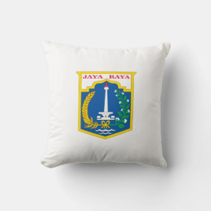 Vlag van Jakarta (Indonesische hoofdstad) Kussen