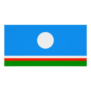 Vlag van Jakoetië Perfect Poster