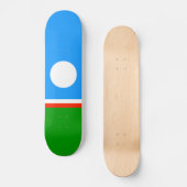 Vlag van Jakoetië Skateboard (Voorkant)