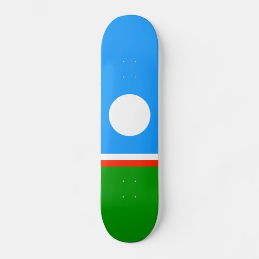 Vlag van Jakoetië Skateboard (Voorkant)
