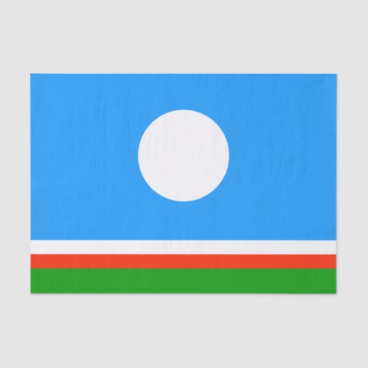 Vlag van Jakoetië Tissuepapier (Voorkant)