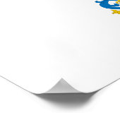 Vlag van Jalisco (heraldry) Poster (Hoek)